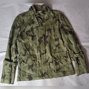 Central Falls Co. Military Style Camouflage Jacket Made in USA - Size M